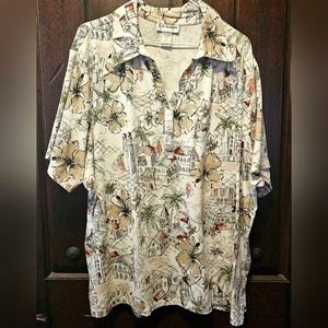 Soft & Breathable Graphic CD Daniel's Collared Top